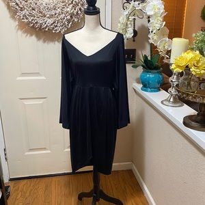 Marciano Black Long Sleeves Tunic Midi Dress